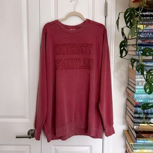 NWOT University of Maryland Comfort Colors Oversized Sweatshirt